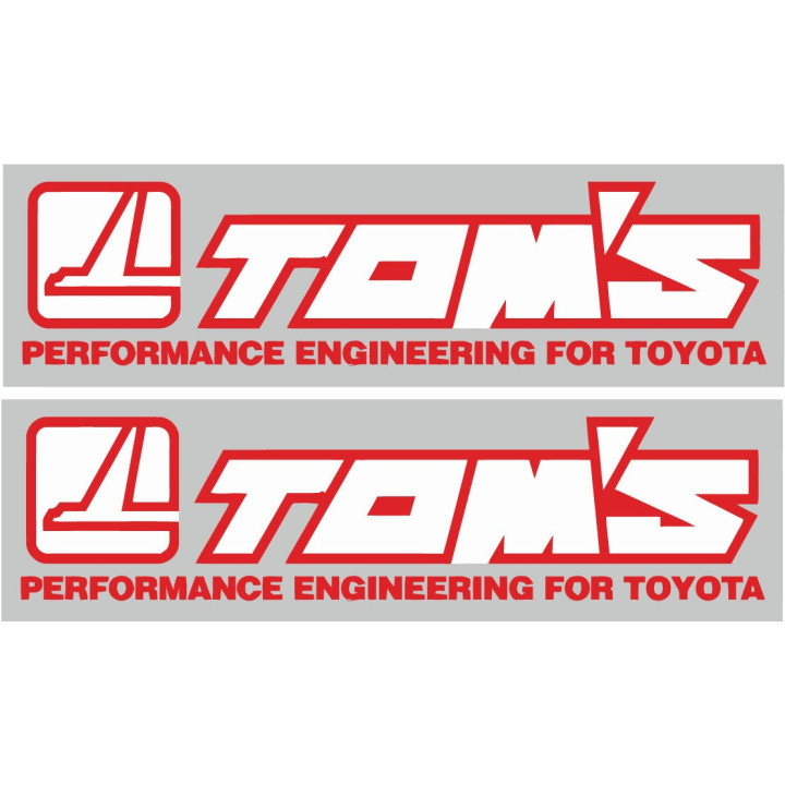 2x Toyota Toms Stickers Decals - DecalsHouse