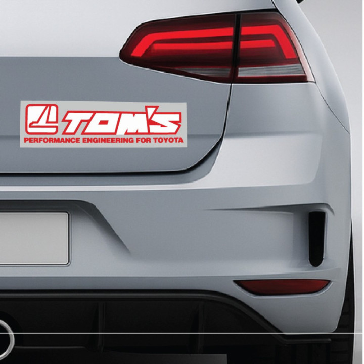 2x Toyota Toms Stickers Decals - DecalsHouse