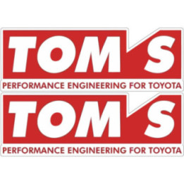 2x Toyota Toms Style 3 Stickers Decals - DecalsHouse