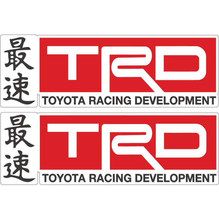TRD Racing Stickers – Toyota Performance Decals (2-Pack)