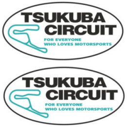 2x Tsukuba Circuit Style 2 Stickers Decals - DecalsHouse