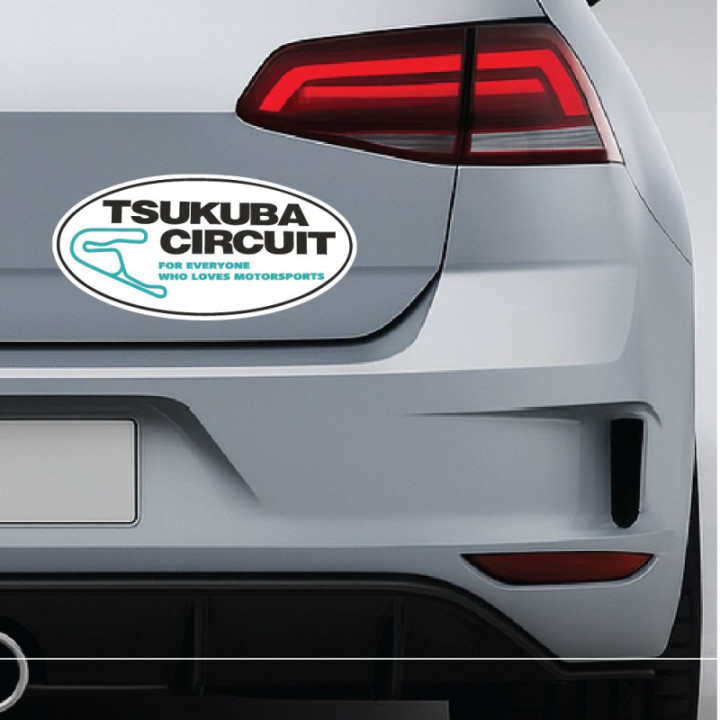 2x Tsukuba Circuit Style 2 Stickers Decals - DecalsHouse