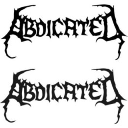 Abdicated Heavy Metal Stickers – Band Logo Decals (2-Pack)