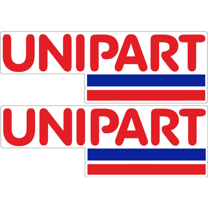 2x Unipart Stickers Decals - DecalsHouse