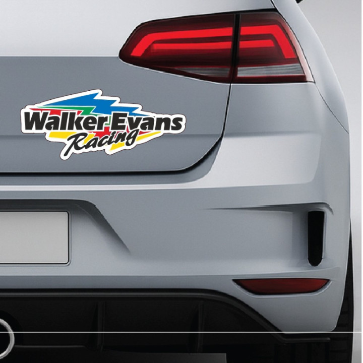 2x Walker Evans Racing Stickers Decals - DecalsHouse