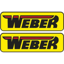 2x Weber Style 2 Stickers Decals - DecalsHouse