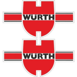 2x Wurth Stickers Decals - DecalsHouse