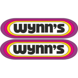 Wynns Stickers – Classic Motorsport Engine Treatment Decals (2-Pack)
