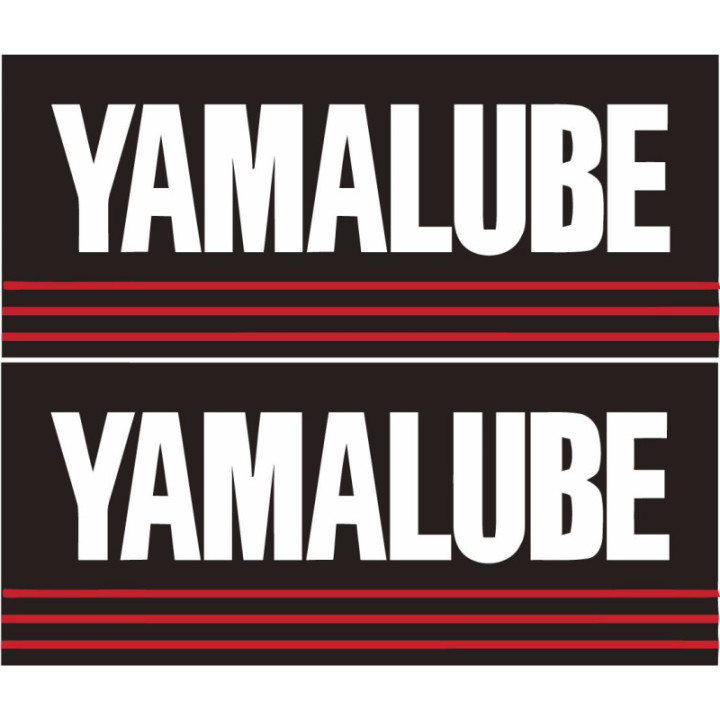 Yamalube Stickers – Racing Oil Sponsor Decals (2-Pack)