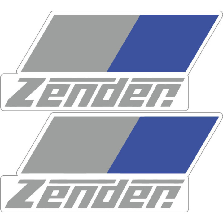 2x Zender Stickers Decals - DecalsHouse