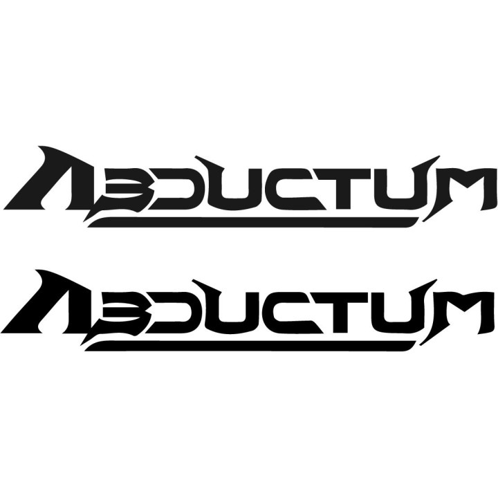 Abductum Stickers – Metal Band Logo Decals (2-Pack)