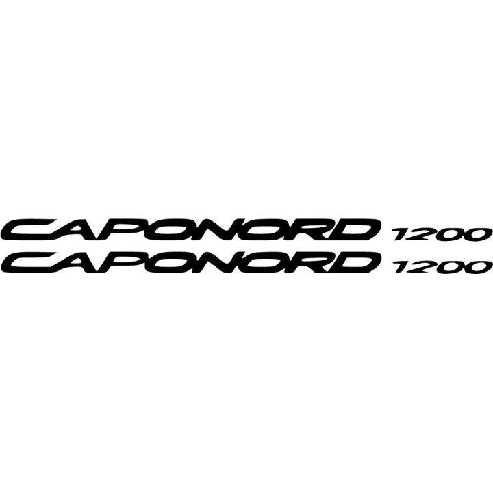 Aprilia Caponord 1200 Lettering Die Cut Stickers Decals - DecalsHouse