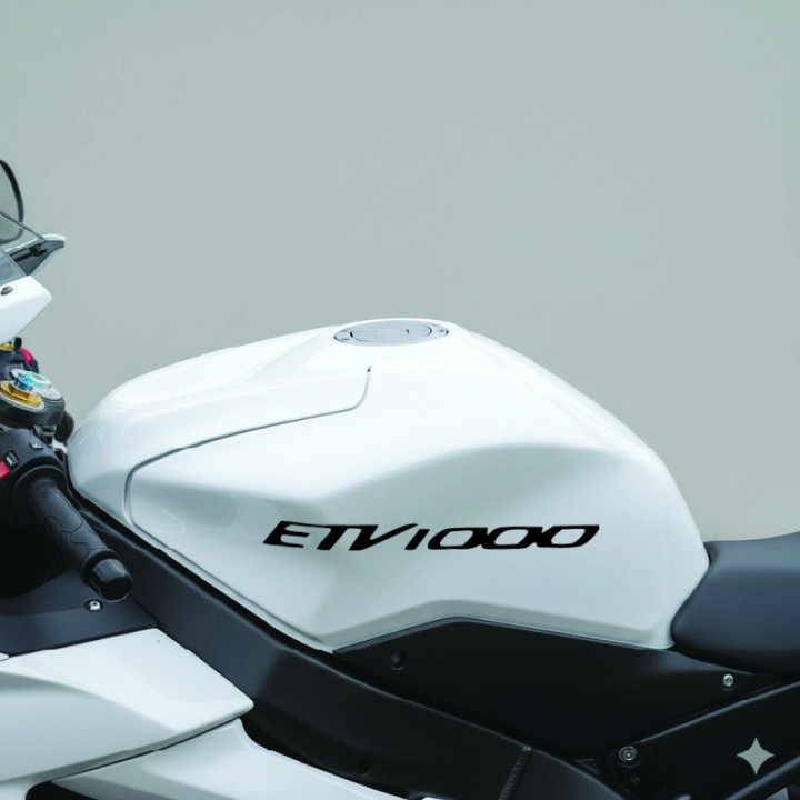 Aprilia Etv 1000 Die Cut Lettering Stickers Decals - DecalsHouse