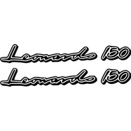 Aprilia Leonardo Die Cut Lettering Style 2 Stickers Decals - DecalsHouse