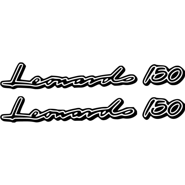 Aprilia Leonardo Die Cut Lettering Style 2 Stickers Decals - DecalsHouse