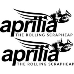 Aprilia Pegaso The Rolling Scraphead Die Cut Stickers Decals - DecalsHouse