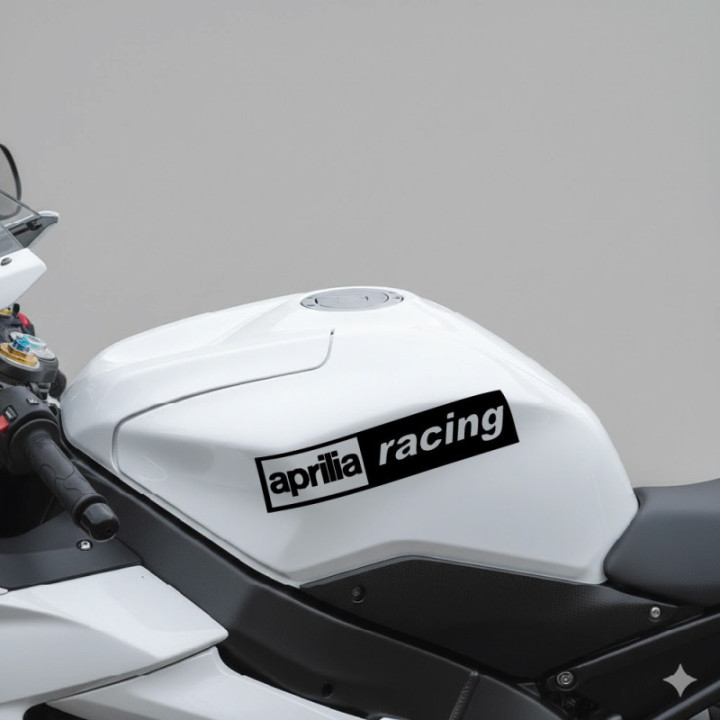 Aprilia Racing Style 5 Stickers – RSV4 RS 660 Sportbike Decals (2-Pack)