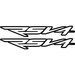 Aprilia Rsv4 Outline Die Cut Stickers Decals - DecalsHouse