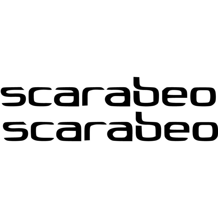 Aprilia Scarabeo Lettering Die Cut Stickers Decals - DecalsHouse