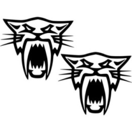 Arctic Cat Head Die Cut Style 2 Stickers Decals - DecalsHouse