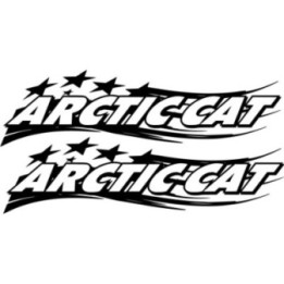 Arctic Cat Stars Die Cut Stickers Decals - DecalsHouse