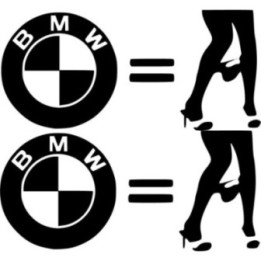Bmw Drop Panties Die Cut Stickers Decals - DecalsHouse