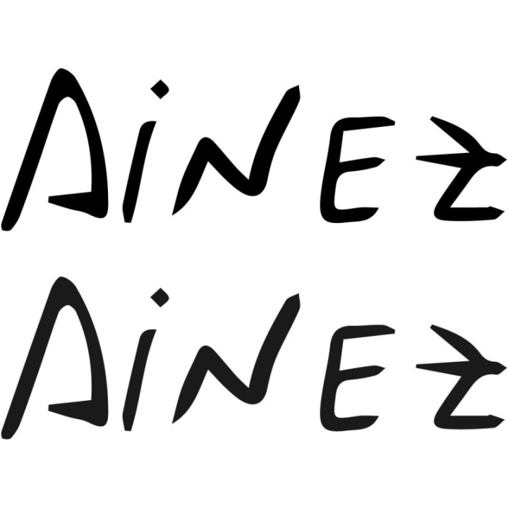 Ainez Stickers – Music Band Logo Decals (2-Pack)