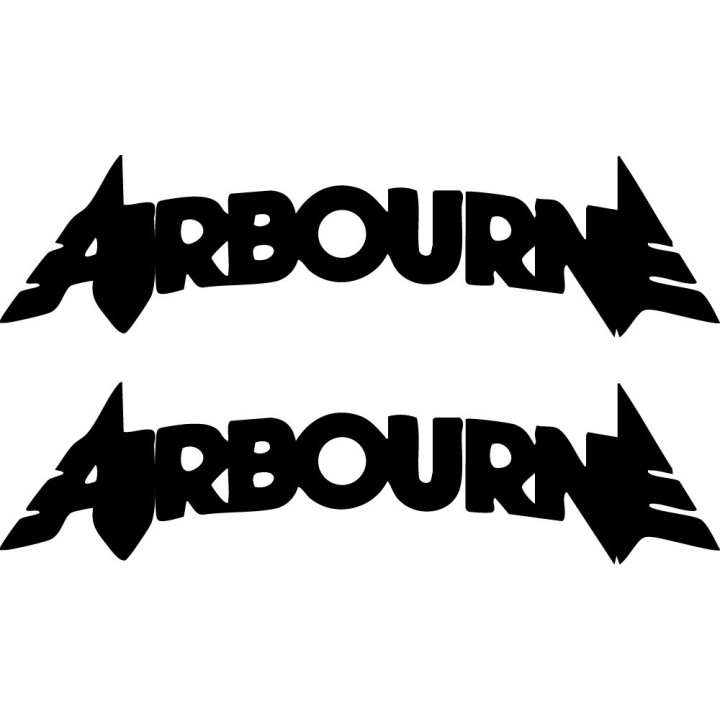 Airbourne Stickers – Hard Rock Band Decals (2-Pack)