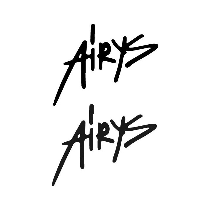 Airys Stickers – Alternative Music Logo Decals (2-Pack)