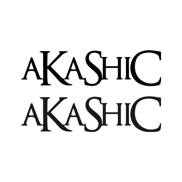 Akashic Stickers – Progressive Metal Decals (2-Pack)