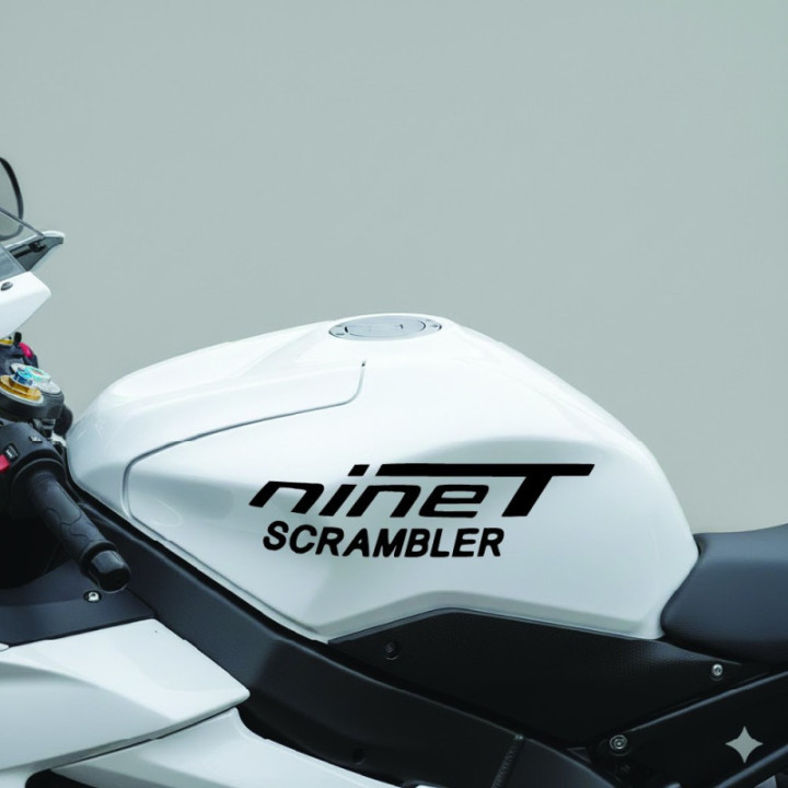 BMW R nineT Scrambler Stickers – Motorrad Heritage Decals (2-Pack)