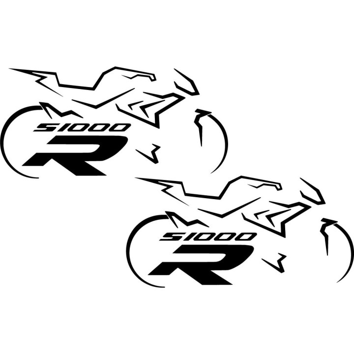BMW S 1000 R Naked Bike Stickers – Motorcycle Decals (2-Pack)