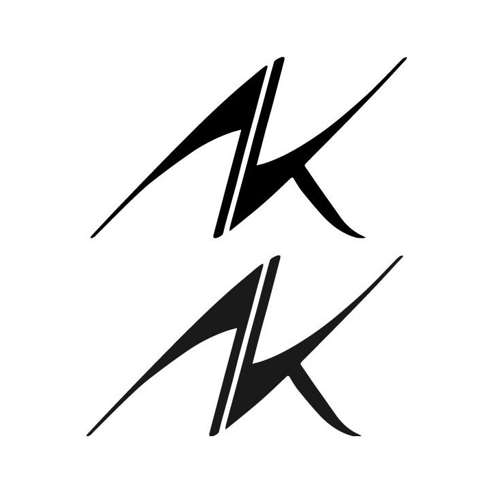 Alicia Keys Stickers – AK Logo Music Decals (2-Pack)