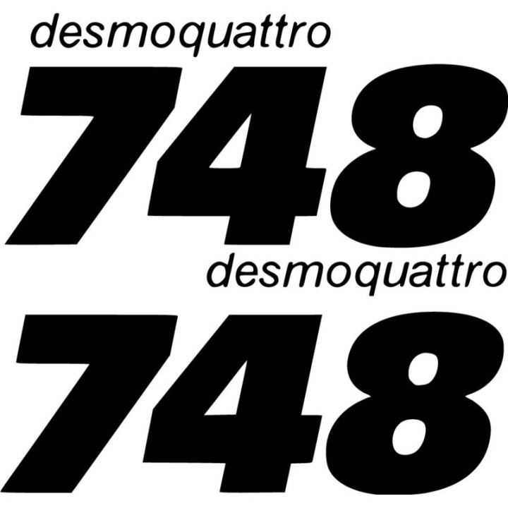 Ducati 748 Desmoquattro Stickers – Supersport Motorcycle Decals (2-Pack)