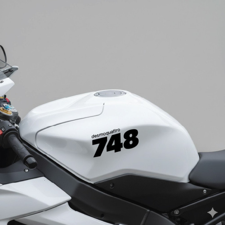 Ducati 748 Desmoquattro Stickers – Supersport Motorcycle Decals (2-Pack)