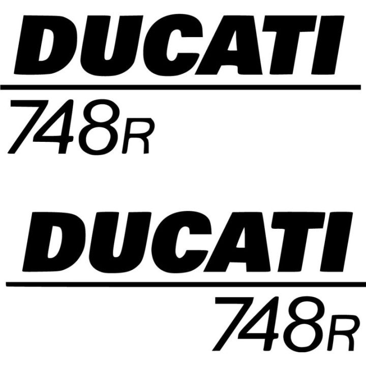 Ducati 748 R Die Cut Style 3 Stickers Decals - DecalsHouse