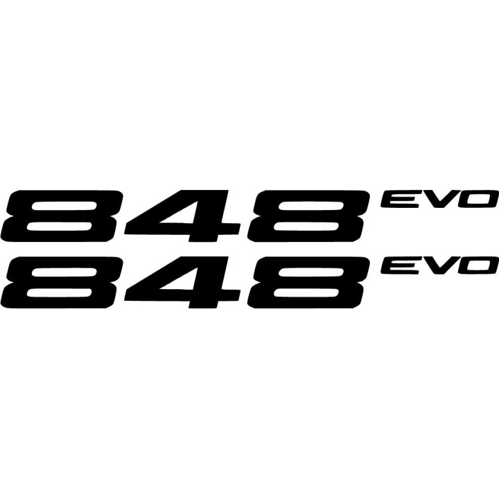 Ducati 848 Evo Die Cut Stickers Decals - DecalsHouse