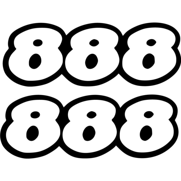 Ducati 888 Die Cut Stickers Decals - DecalsHouse