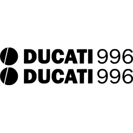 Ducati 996 Logo Die Cut Stickers Decals - DecalsHouse
