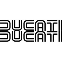 Ducati Lettering V2 Stickers – 916 Panigale Multistrada Decals (2-Pack)