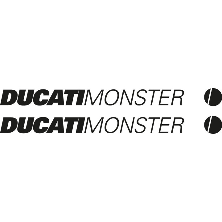 Ducati Monster Die Cut Style 4 Stickers Decals - DecalsHouse