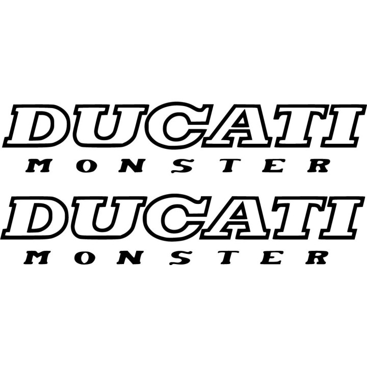 Ducati Monster Outline Die Cut Stickers Decals - DecalsHouse