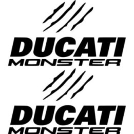 Ducati Monster With Claws Die Cut Stickers Decals - DecalsHouse