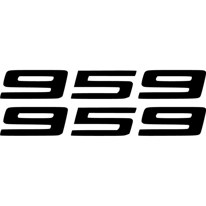 Ducati Panigale 959 Numbers Die Cut Stickers Decals - DecalsHouse