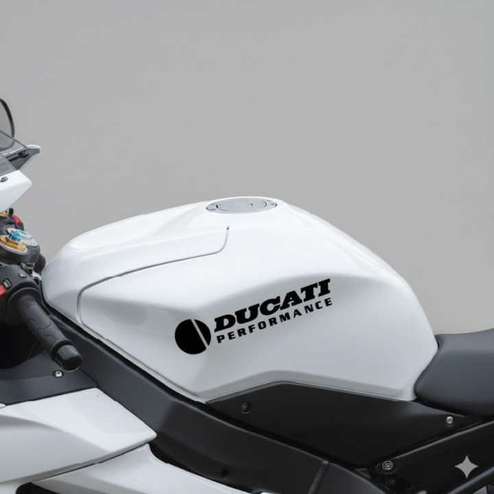 Ducati Performance Stickers – Panigale Monster Multistrada Decals (2-Pack)