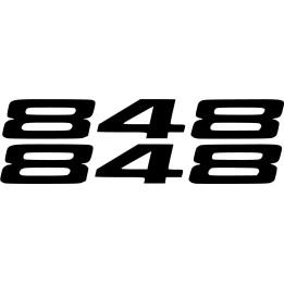 Ducati Streetfighter 848 Numbers Die Cut Stickers Decals - DecalsHouse