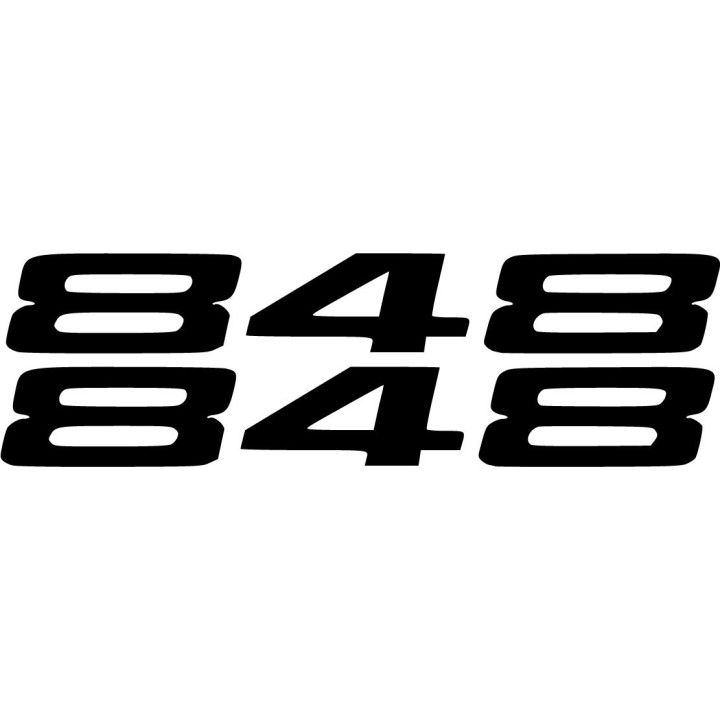 Ducati Streetfighter 848 Numbers Die Cut Stickers Decals - DecalsHouse