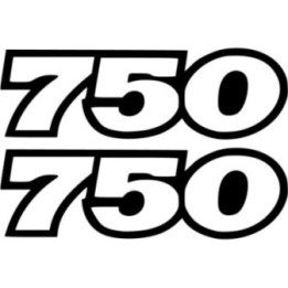 Ducati Supersport 750 Numbers Die Cut Stickers Decals - DecalsHouse