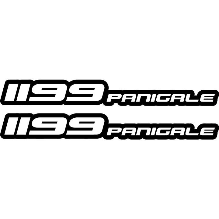 Ducati 1199 Panigale Black And White Stickers Decals - DecalsHouse