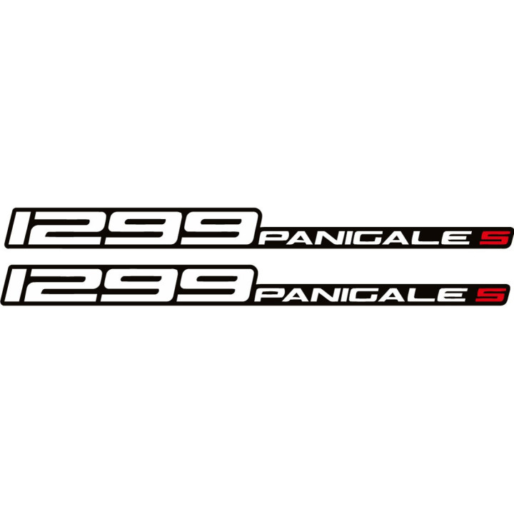 Ducati 1299 Panigale S Black White And Red Stickers Decals - DecalsHouse